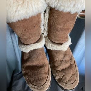 Ugg Sunburst Tall Sheepskin Cuff Boots Women’s Size 10
